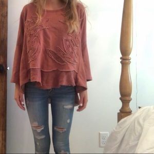 Free People Dusty Rose Top